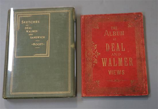 DEAL, WALMER, SANDWICH: Roget, John Lewis - Sketches of Deal, Walmer, And Sandwich, 8vo, green cloth, gilt, illustrated with captioned